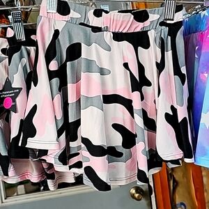 Pixie Lane New girls skort camo pink/gray/blk